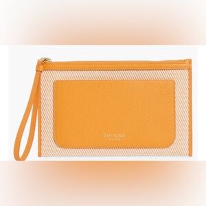 Kate Spade Ava Canvas Twill Wristlet Turmeric Root